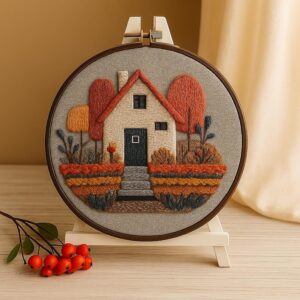 Autumn House Embroidery Kit