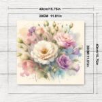 Floral Pillow Embroidery Kit