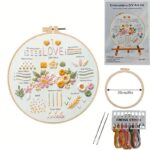 Floral Stitch Sampler Embroidery Kit
