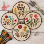 Floral Embroidery Kit Set