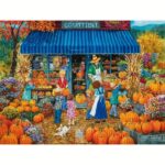 Autumn Pumpkin Market Cross Stitch Kit