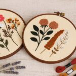 Floral Embroidery Kit Set