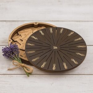 Elegant Wooden Floss Storage Box