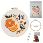 Orange Slice Embroidery Kit