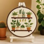 Green Plants Embroidery Kit