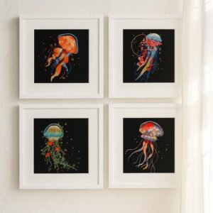 Floral Jellyfish Embroidery Kit