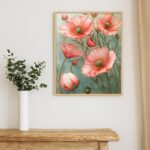 Poppy Flower Cross Stitch Kit