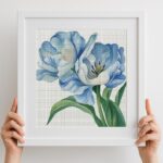 Blue Tulips Cross Stitch Kit