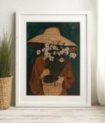 Girl with Daisies Cross Stitch Kit