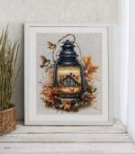 Autumn Lantern Cross Stitch Kit