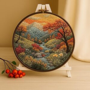 Autumn Landscape Hand Embroidery Kit