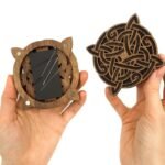 Celtic Wooden Magnetic Needle Case
