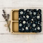 Floral Wooden Thread Organizer Box