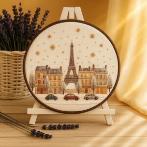 Winter Paris Embroidery Kit