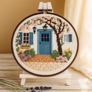 Blossom Tree Floral Embroidery Kit