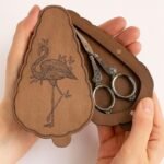 Wooden Scissor Case with Magnetic Closure