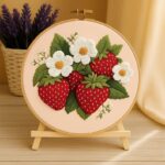 Strawberry & Flowers Embroidery Kit
