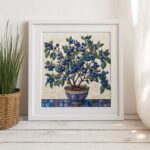Blueberry Bush Cross Stitch Kit