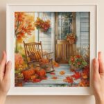 Autumn Porch Cross Stitch Kit