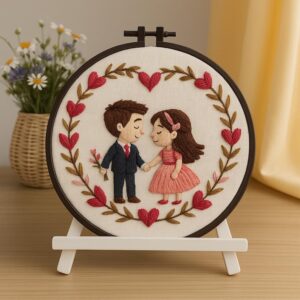 Romantic Couple Embroidery Kit