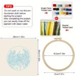 Blue & White Wildflowers Embroidery Kit