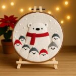 Polar Bear Family Embroidery Kit