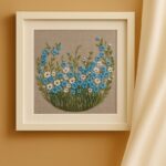 Blue & White Wildflowers Embroidery Kit