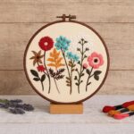 Floral Embroidery Kit Set