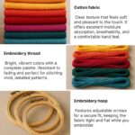 Mountain Night Satin Stitch Embroidery Kit