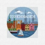 Copenhagen Cityscape Needlepoint Ornament Kit