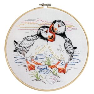 Puffin Embroidery Kit