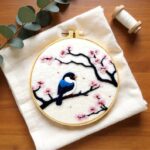 Bird & Cherry Blossom Wool Felting Kit