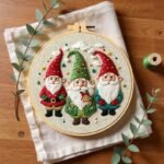 Gnome Christmas Embroidery Kit