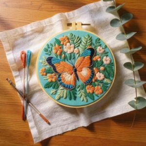 Butterfly Embroidery Kit