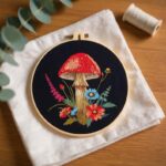 Mushroom Toadstool Embroidery Kit