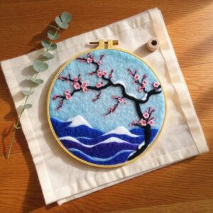 DIY Wool Felting Tree Art Kit