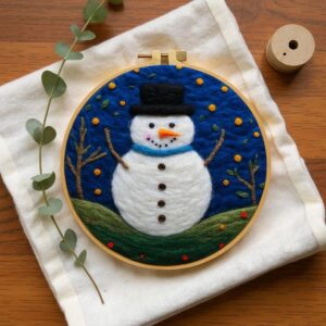 DIY Wool Felt Painting Art