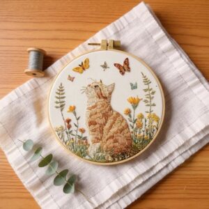 Cat Embroidery Kit