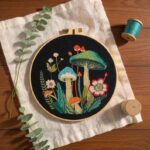 Mushroom Floral Embroidery Kit