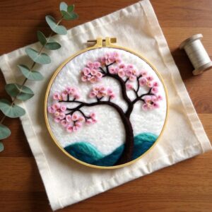 Cherry Blossom Tree Needle Felting Kit