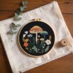 Mushroom Floral Embroidery Kit