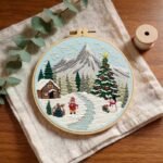 Christmas Winter Embroidery Kit