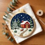 Christmas Winter Embroidery Kit