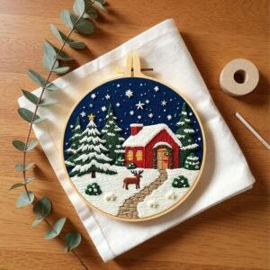 Christmas Winter Embroidery Kit