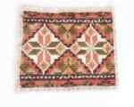 Scandinavian Folk Art Crewel Embroidery Panel
