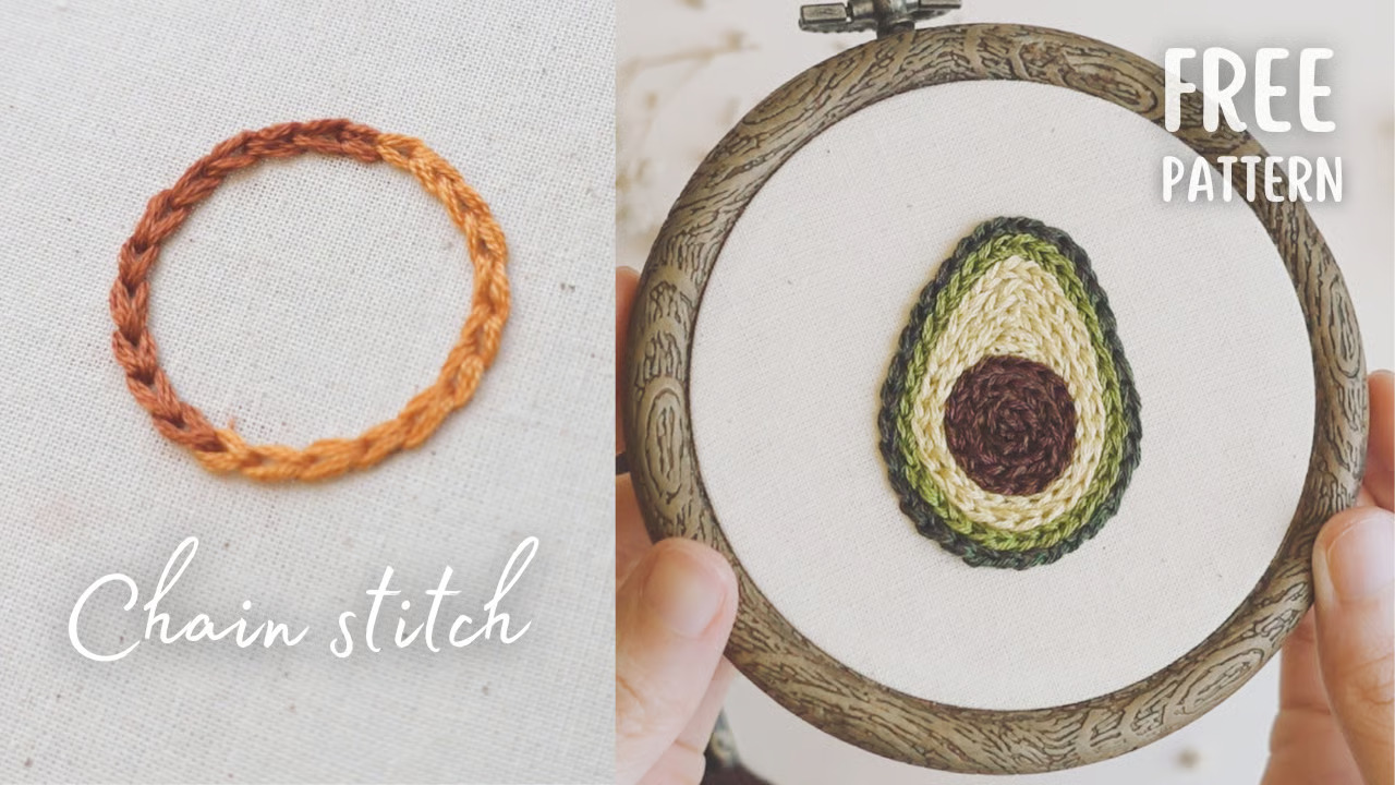 How to Chain Stitch Embroidery