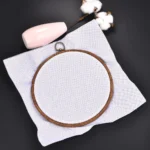 Round Wooden & Plastic Embroidery Hoop Set
