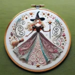 Witch Pattern Embroidery Kit