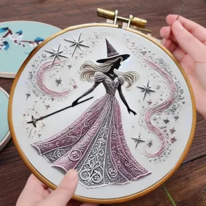 Witch Pattern Embroidery Kit