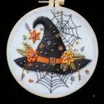 Halloween Witch Hat Series Embroidery Kit Set